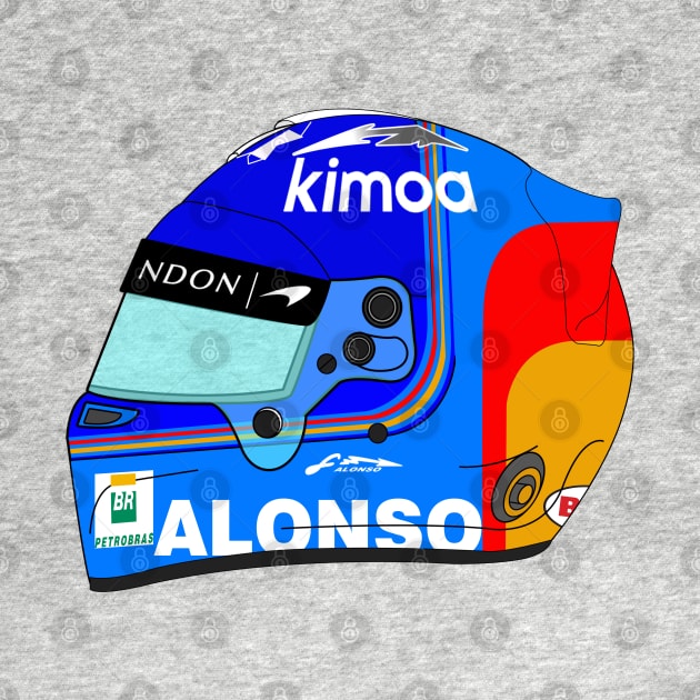 Fernando Alonso 2018 Helmet by FinnickArrow